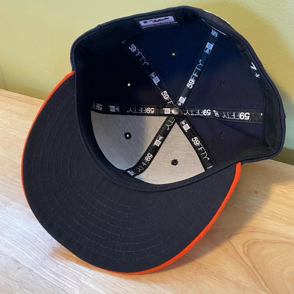 New Era Fitted Baseball Hat 7 1/4 Houston Astros - Picture 3 of 4